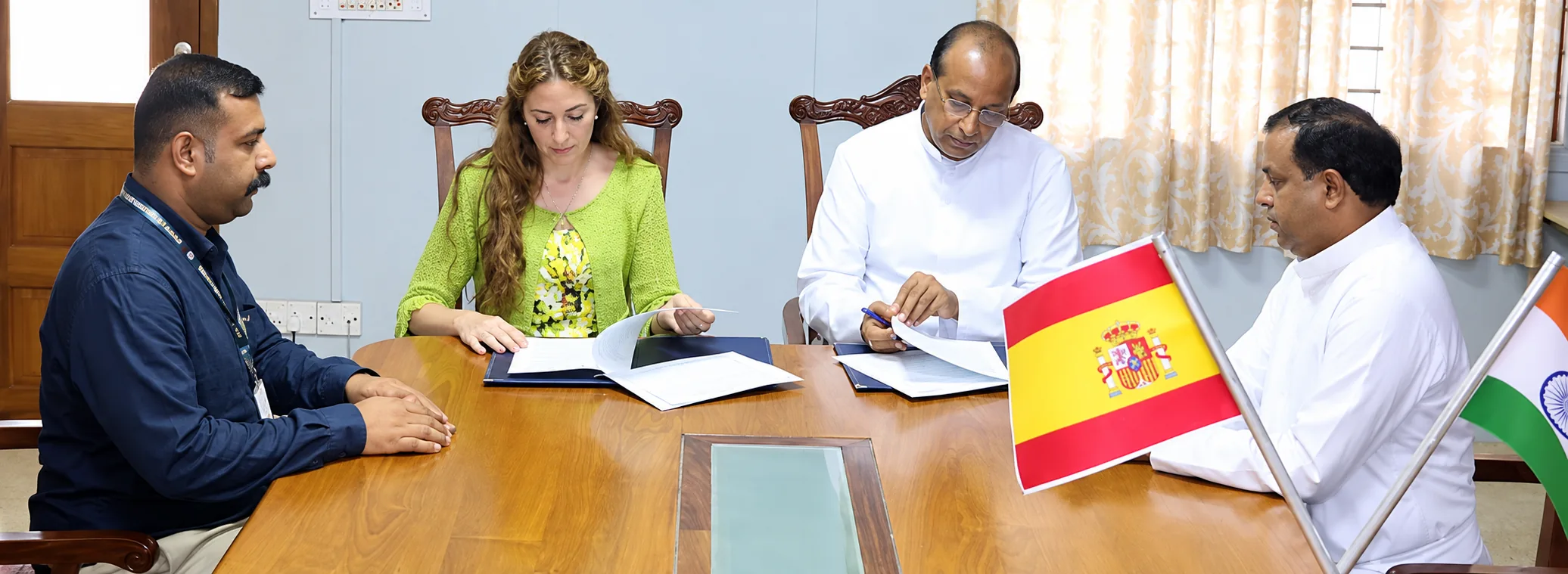 Memorandum of Understanding signing between Kristu Jayanti University and Erasmus In School Spain