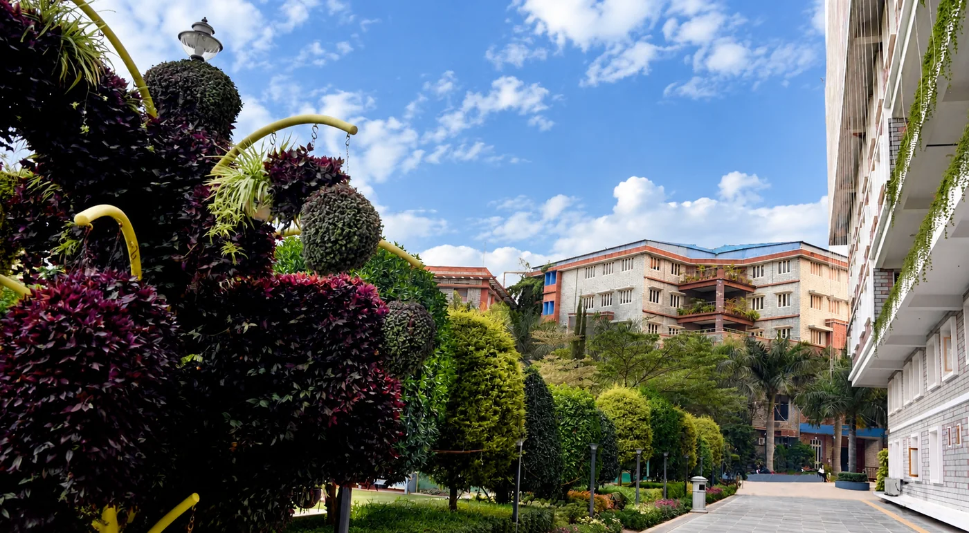Kristu Jayanti University Campus Courtyard