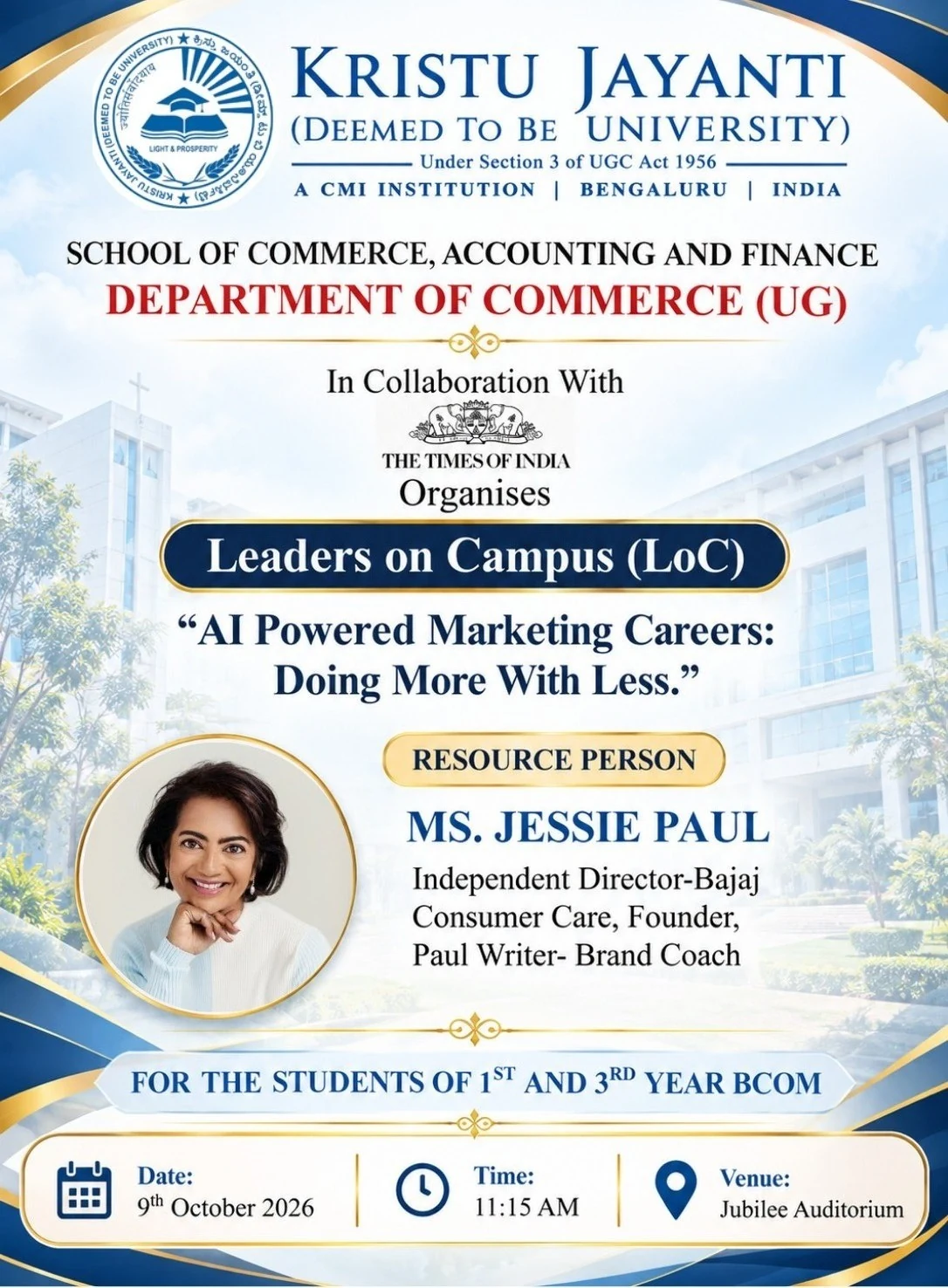Leaders on Campus (LoC) — AI Powered Marketing Careers: Doing More With Less